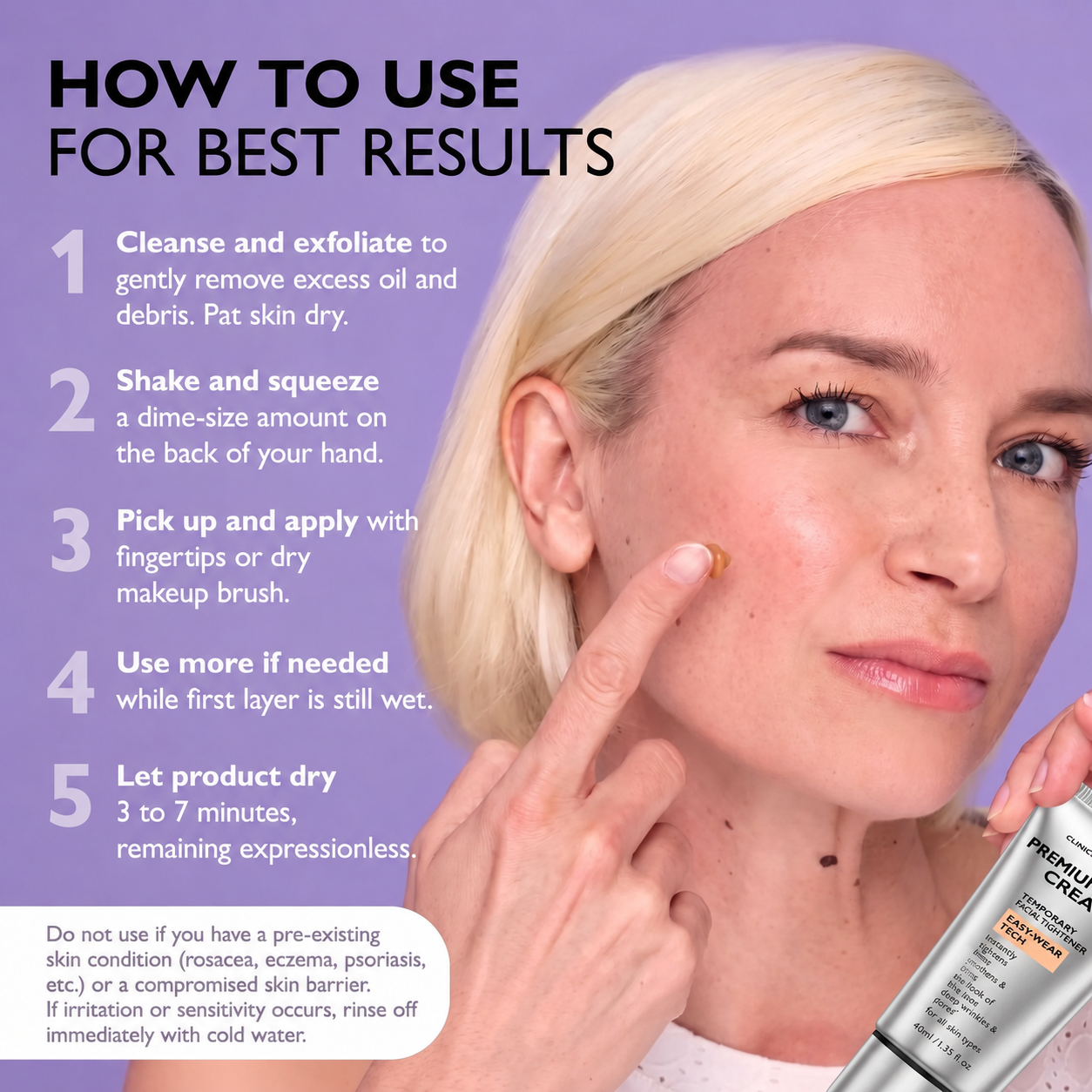 Instant Face Provisional Eye Tightener Easy- Wear Formula