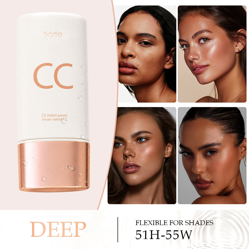 CC Color-Correcting Tinted Serum - Lightweight,Shade-Adaptive Coverage with 24H Hydration &16H Waterproof Wear