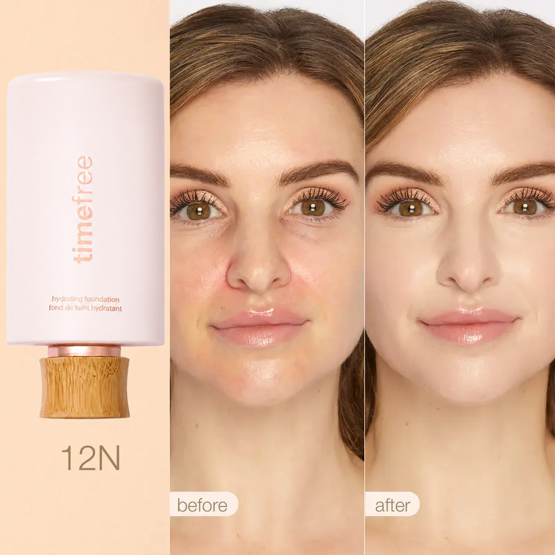 TIMEFREE HYDRATING FULL COVERAGE SERUM FOUNDATION + FREE BRUSH