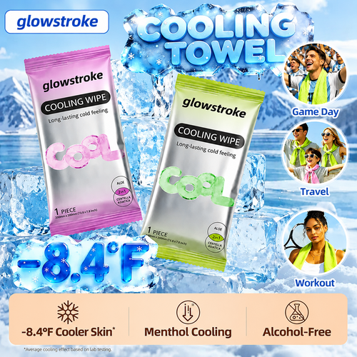 Glowstrok Cooling Body Wipes