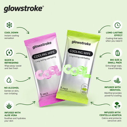 Glowstrok Cooling Body Wipes