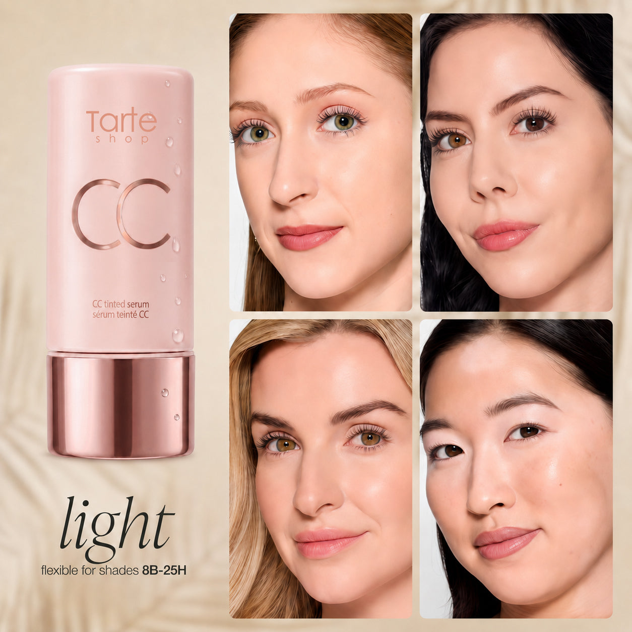CC Color-Correcting Tinted Serum - Lightweight,Shade-Adaptive Coverage with 24H Hydration &16H Waterproof Wear