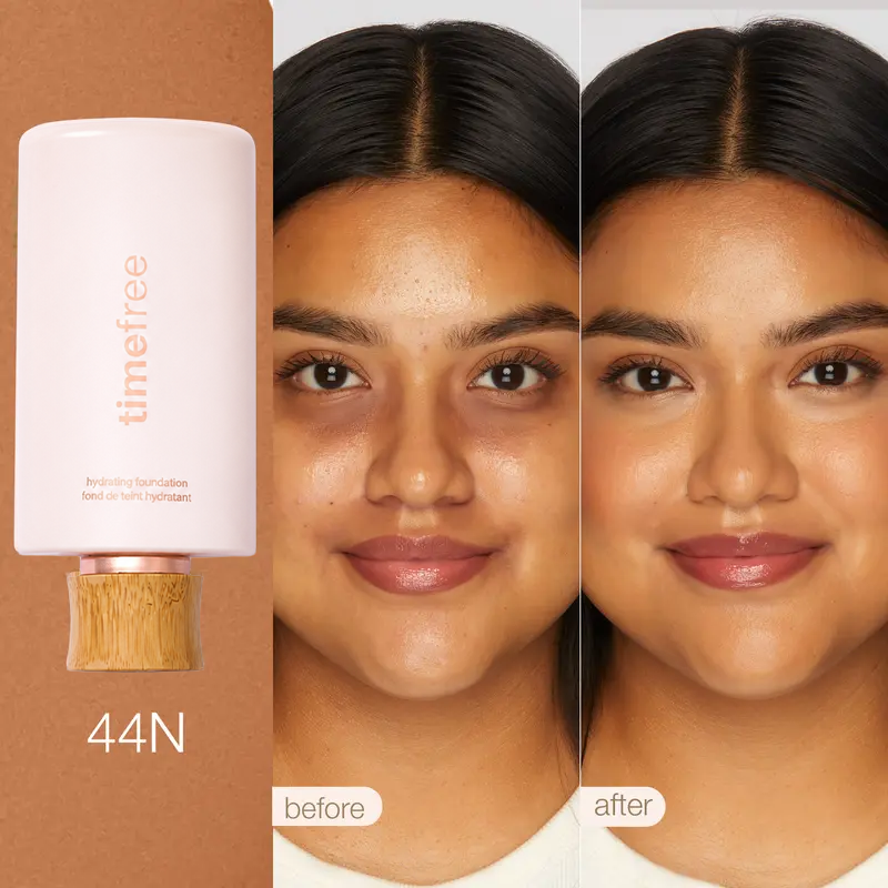 TIMEFREE HYDRATING FULL COVERAGE SERUM FOUNDATION + FREE BRUSH
