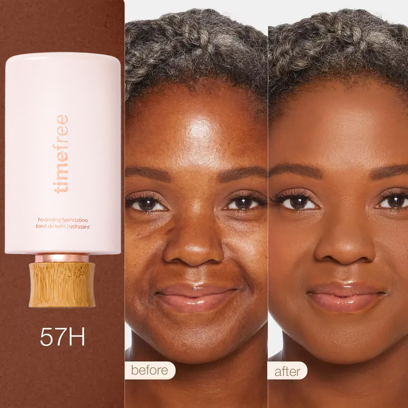 TIMEFREE HYDRATING FULL COVERAGE SERUM FOUNDATION + FREE BRUSH
