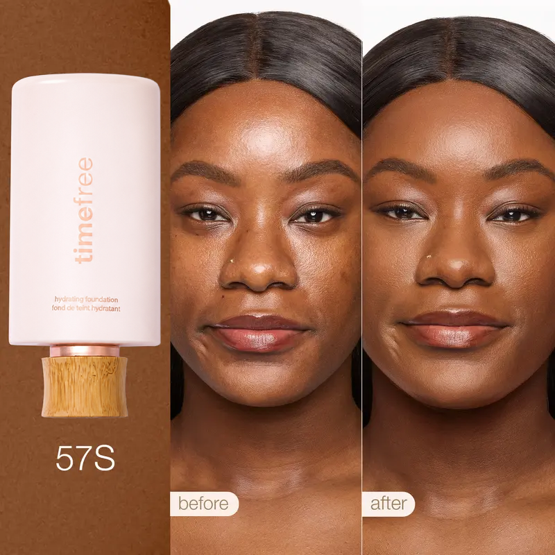 TIMEFREE HYDRATING FULL COVERAGE SERUM FOUNDATION + FREE BRUSH