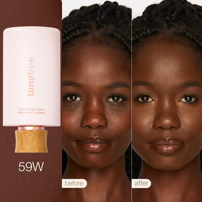TIMEFREE HYDRATING FULL COVERAGE SERUM FOUNDATION + FREE BRUSH