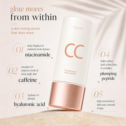 CC Color-Correcting Tinted Serum - Lightweight,Shade-Adaptive Coverage with 24H Hydration &16H Waterproof Wear