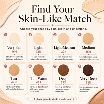 TIMEFREE HYDRATING FULL COVERAGE SERUM FOUNDATION + FREE BRUSH