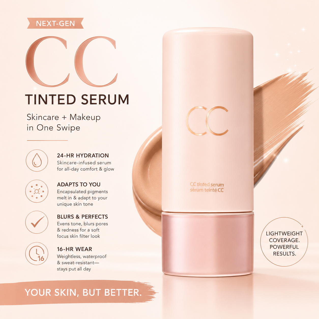 Color Correct Tinted Serum | Achieve Flawless Natural Skin Easily