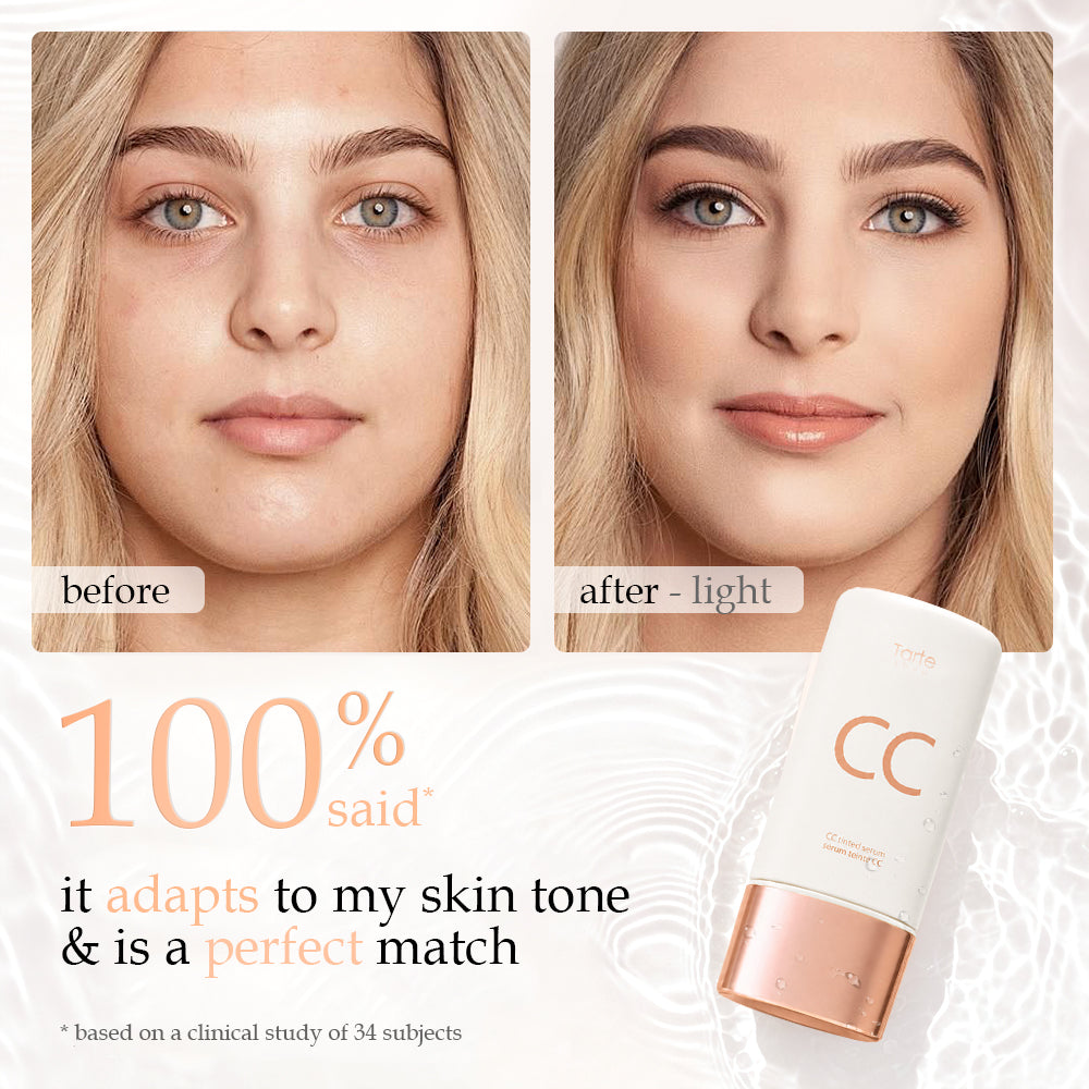 CC Color-Correcting Tinted Serum - Lightweight,Shade-Adaptive Coverage with 24H Hydration &16H Waterproof Wear